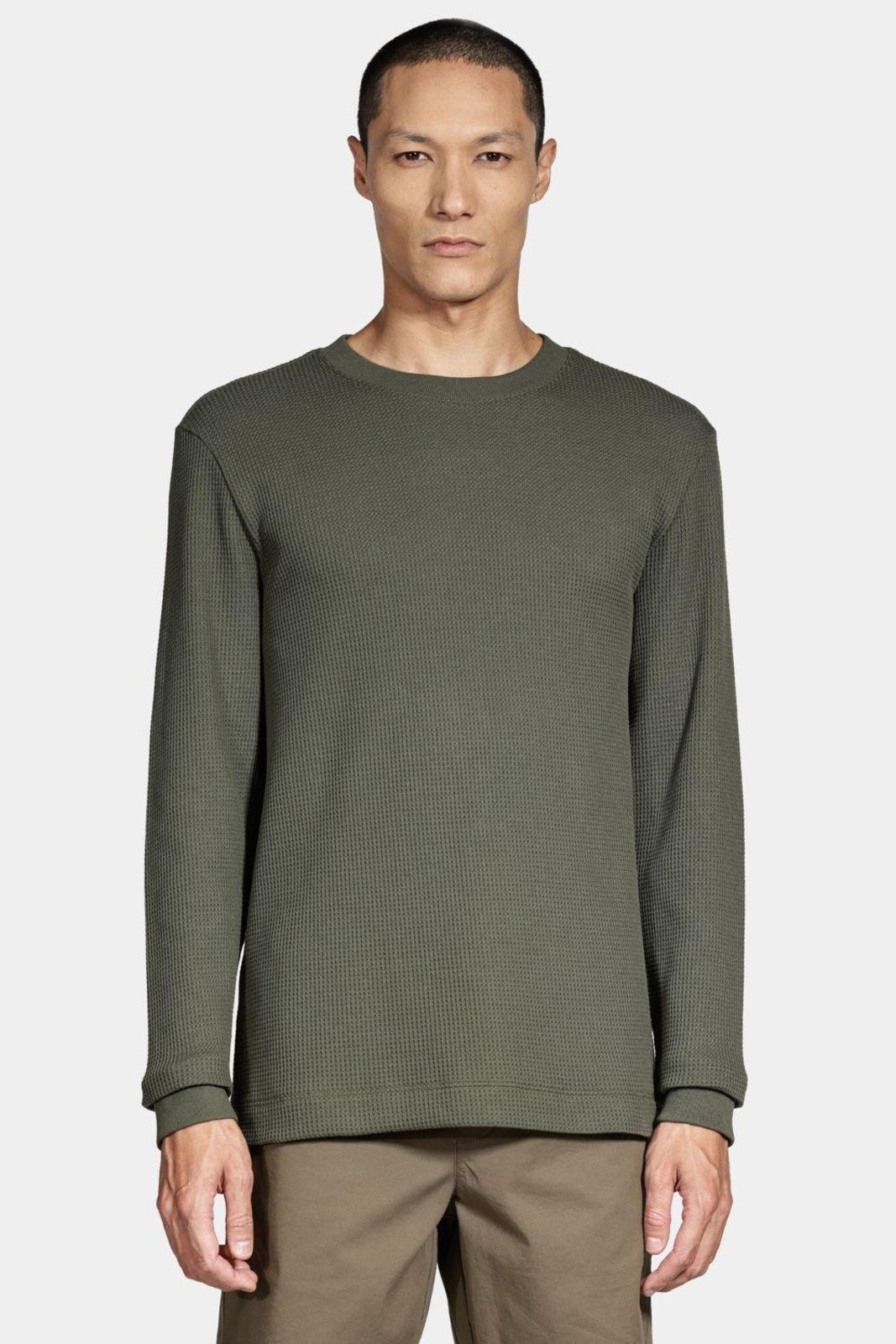 Wafle Sweatshirt Verde Pantano
