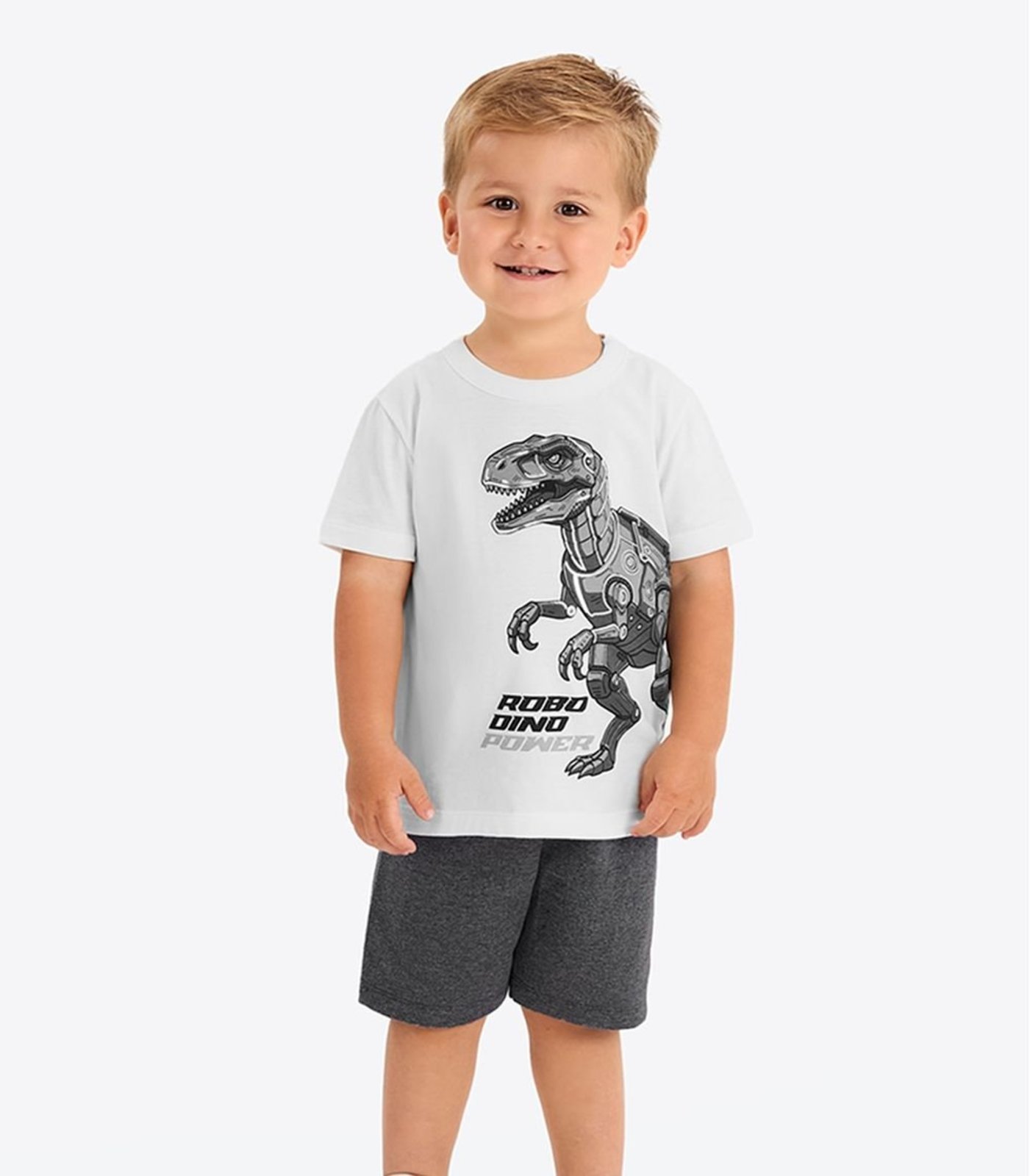 Infantil - Conjunto Verão Menino Com Foil Rovi Bege