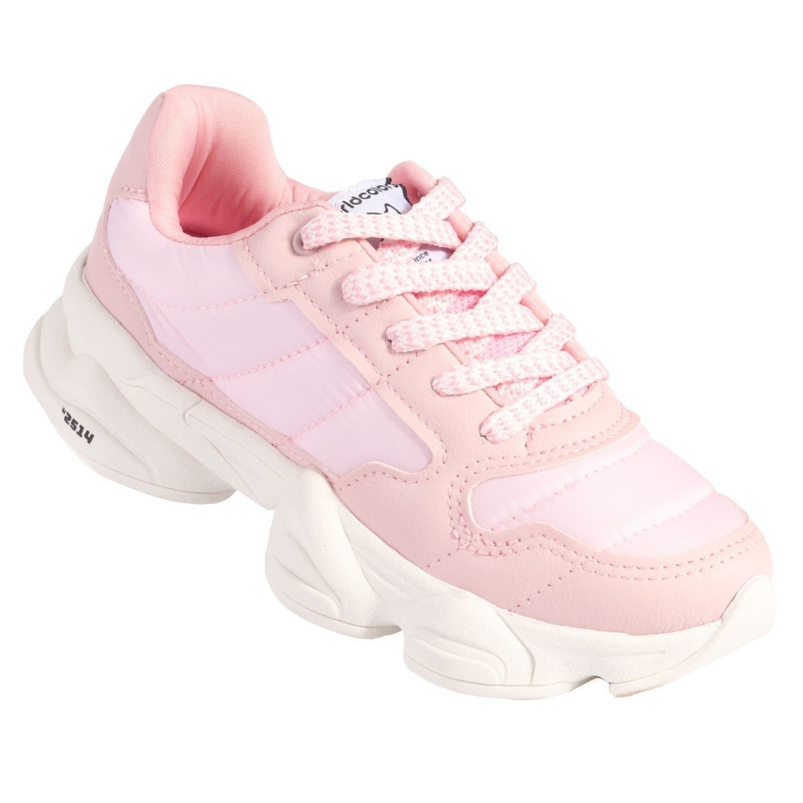 Tênis Menina WorldColors Chunky Fashion W2514 Rosa