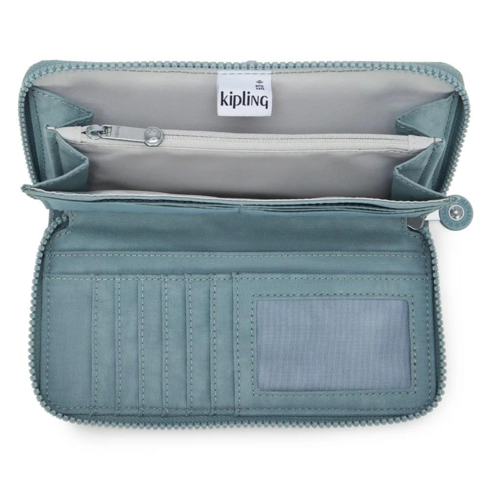 Vista 3 Carteira Kipling Money World Relaxed Grey Kipling cinza grey