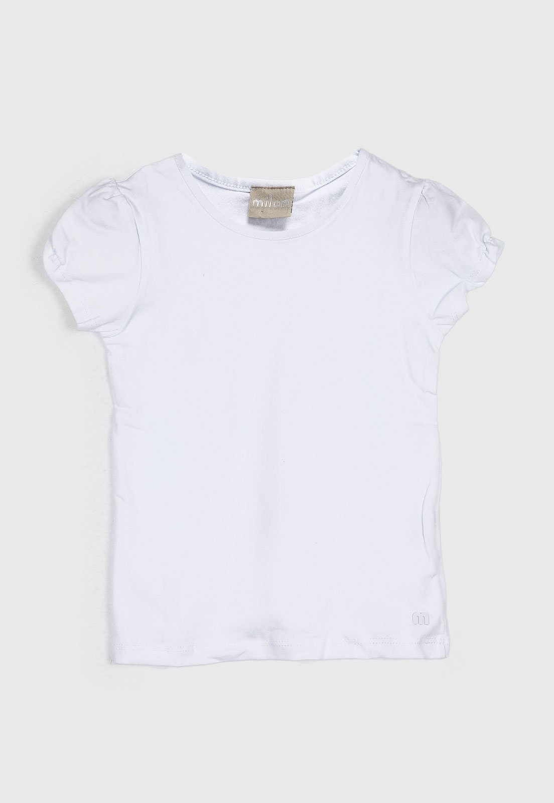 Infantil - Blusa Milon Manga Curta Branca