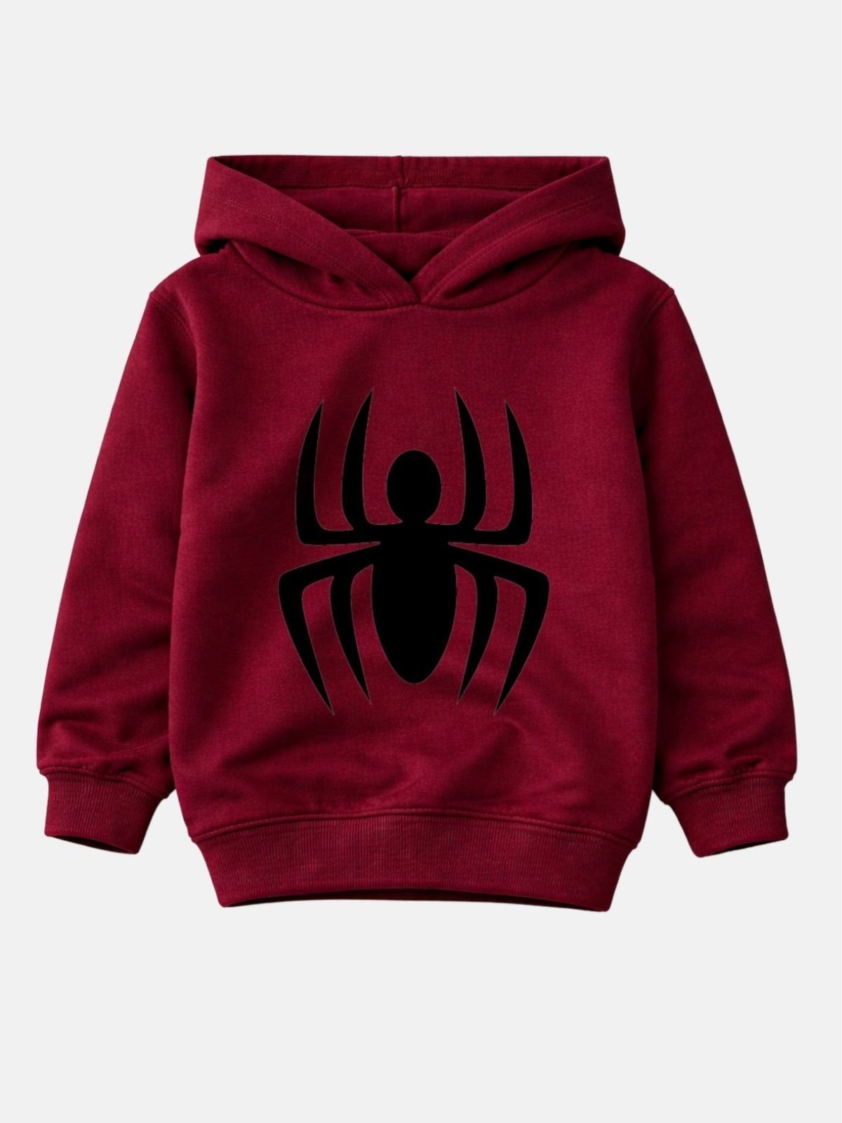 Vista 2 Infantil - Blusão Moletom Peluciado Aranha Look Infantil bordô Look Infantil bordô