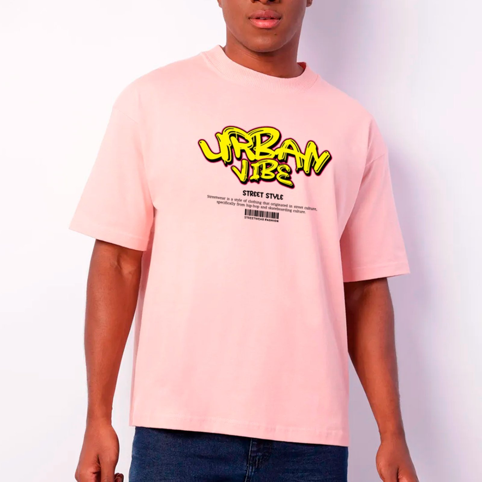 Camiseta Ousy Unissex Urban Vibe Visual Exclusivo Básica Rosa