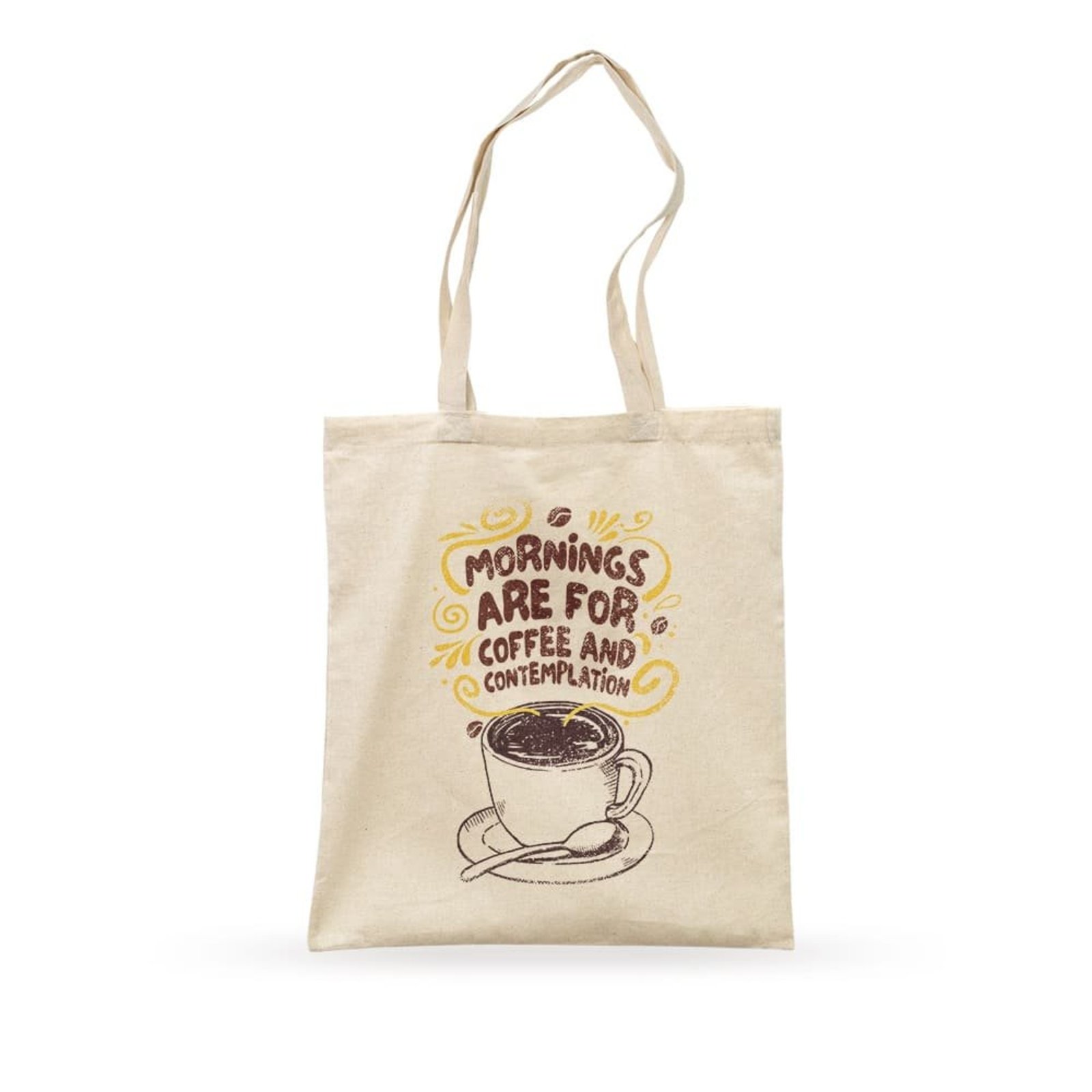 Ecobag Coffee And Contemplation - Bege - Casual - Studio Geek