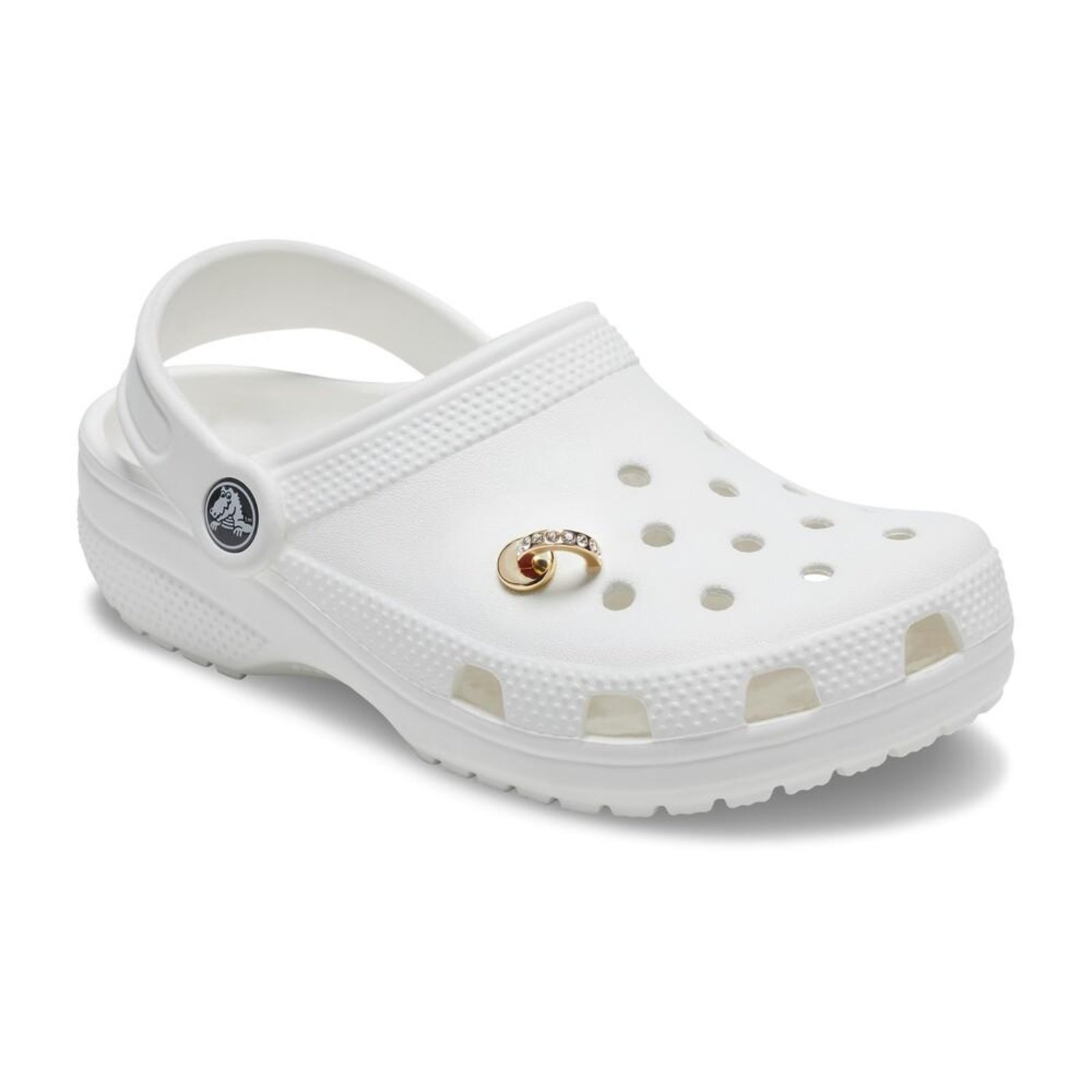 Vista 3 Infantil - Jibbitz™ Adorno Dourado Pedras UNICO Crocs branco