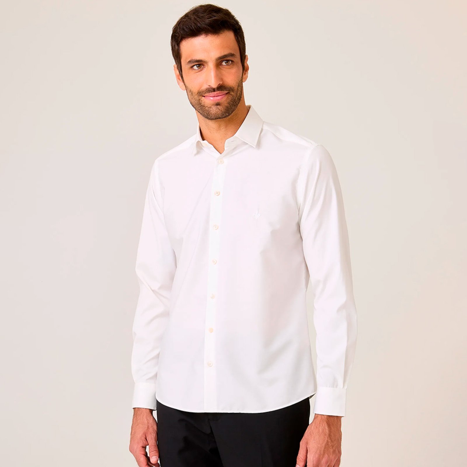 Camisa Dudalina Slim Free In25 Branco Masculino