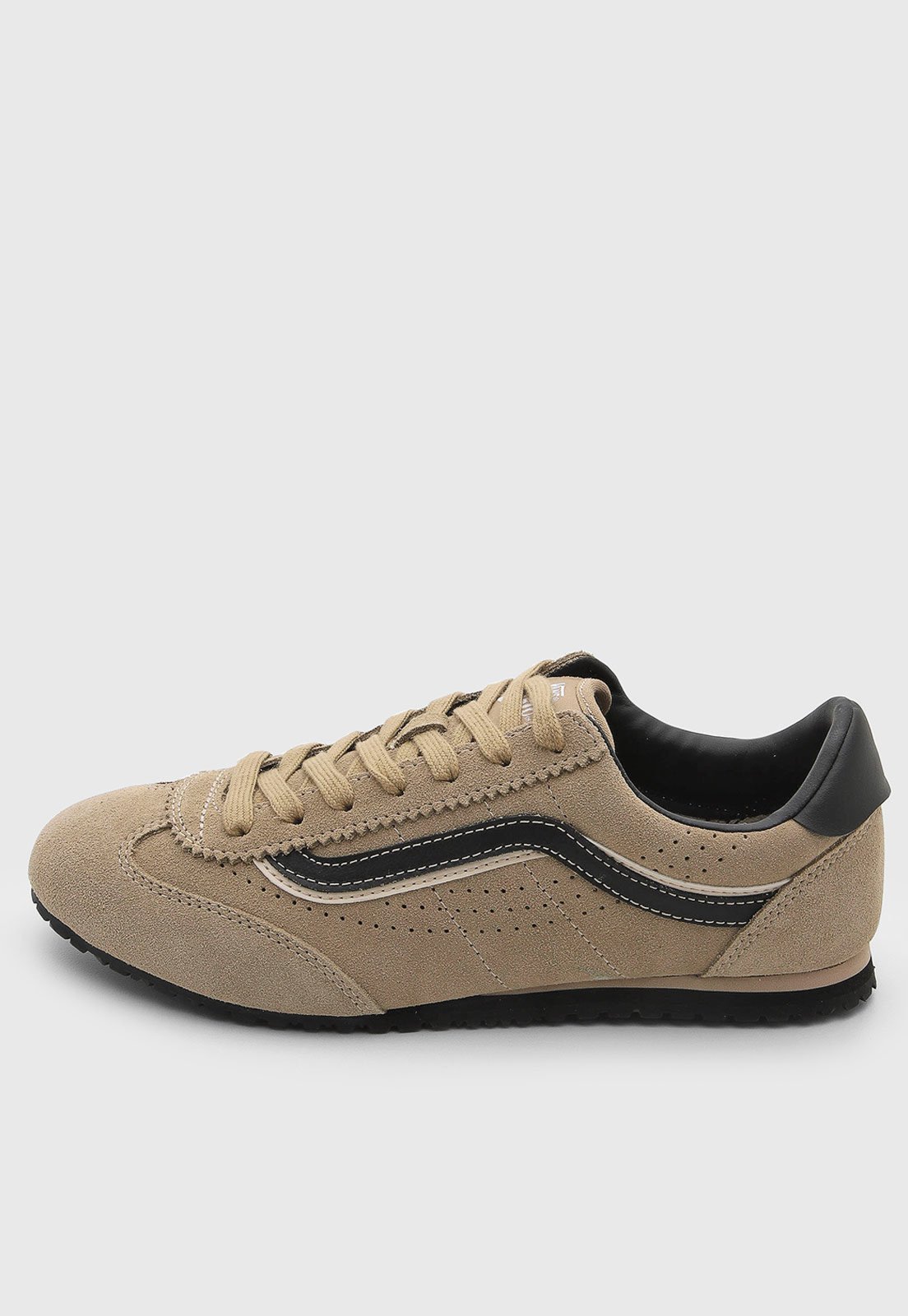 Tênis Masculino Vans Ua Super Lowpro Couro Bege