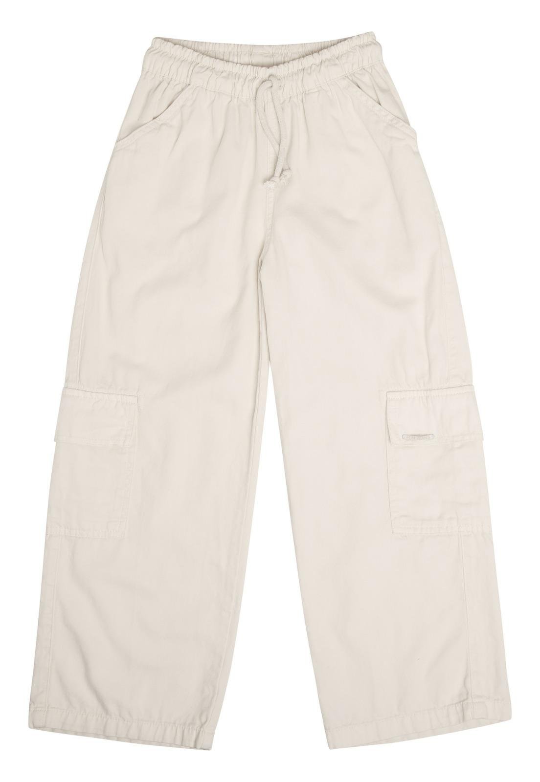 Infantil - Calça Cargo Menina Have Fun 12 Amarelo