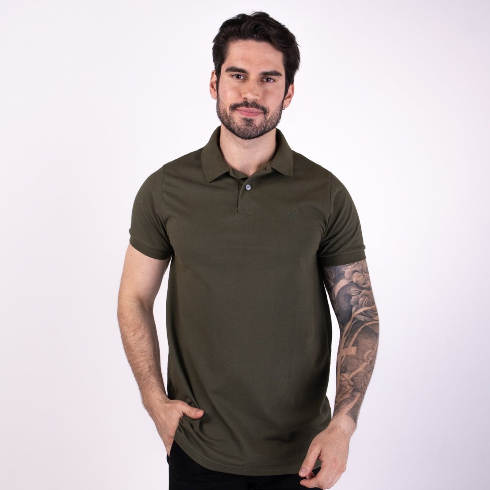 Camisa Polo Live Verde Militar