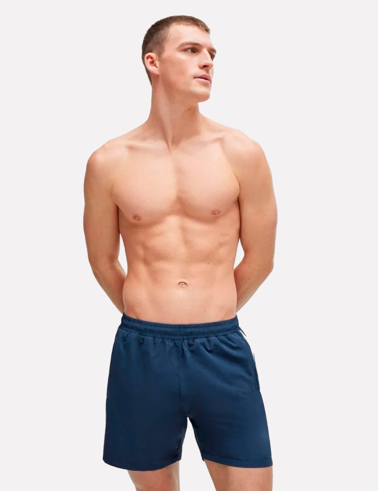Short Hugo Boss Beachwear Dolphin Regular Azul Escuro