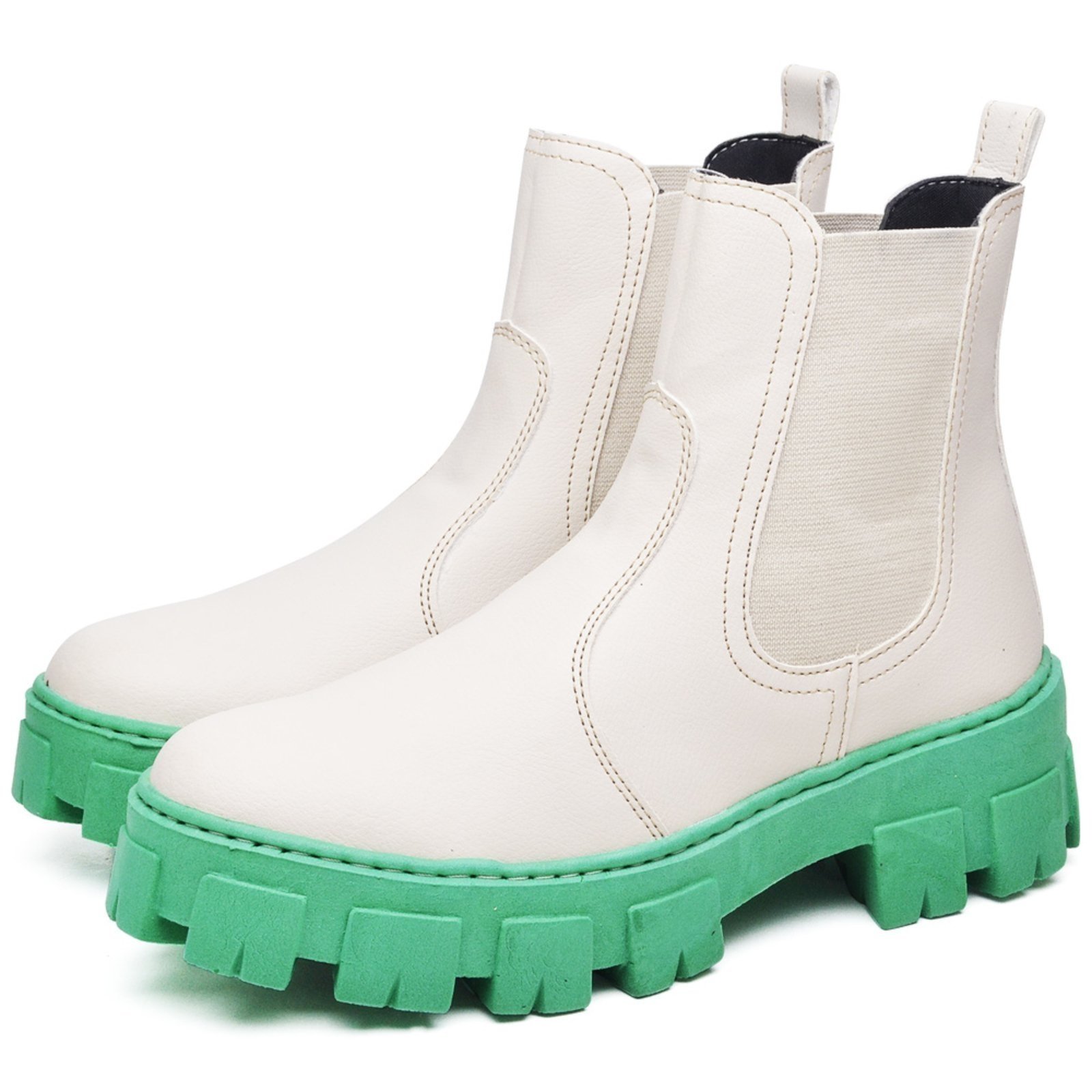 Bota Feminino Cano Curto Tratorada DUBUY 1504FG Verde