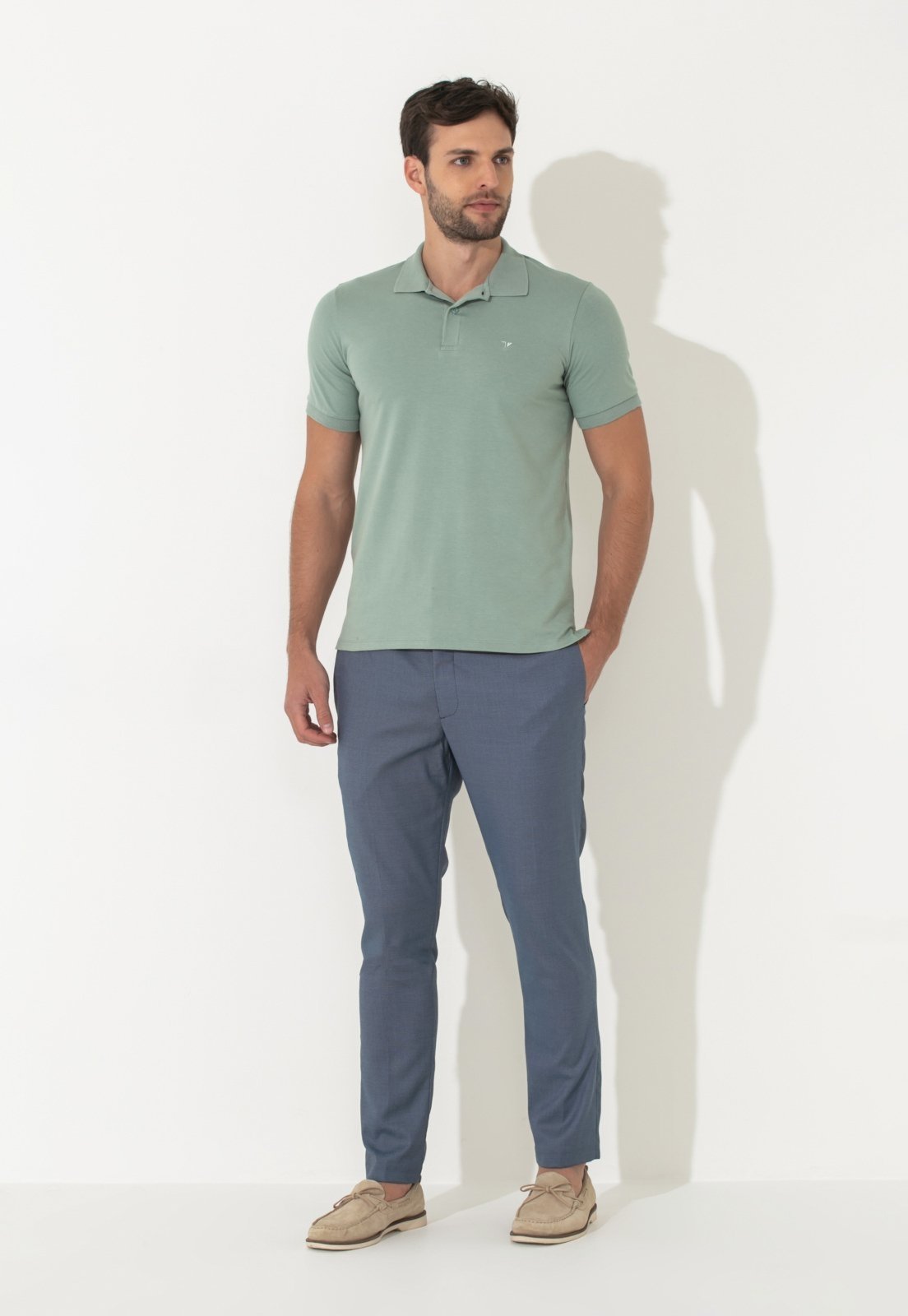 Calça Alfaiataria Traymon Skinny Azul