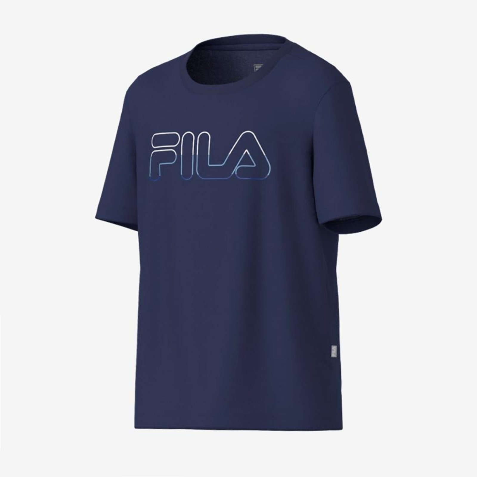 Camiseta Fila Regular Sports Light Letter Juvenil Incolor