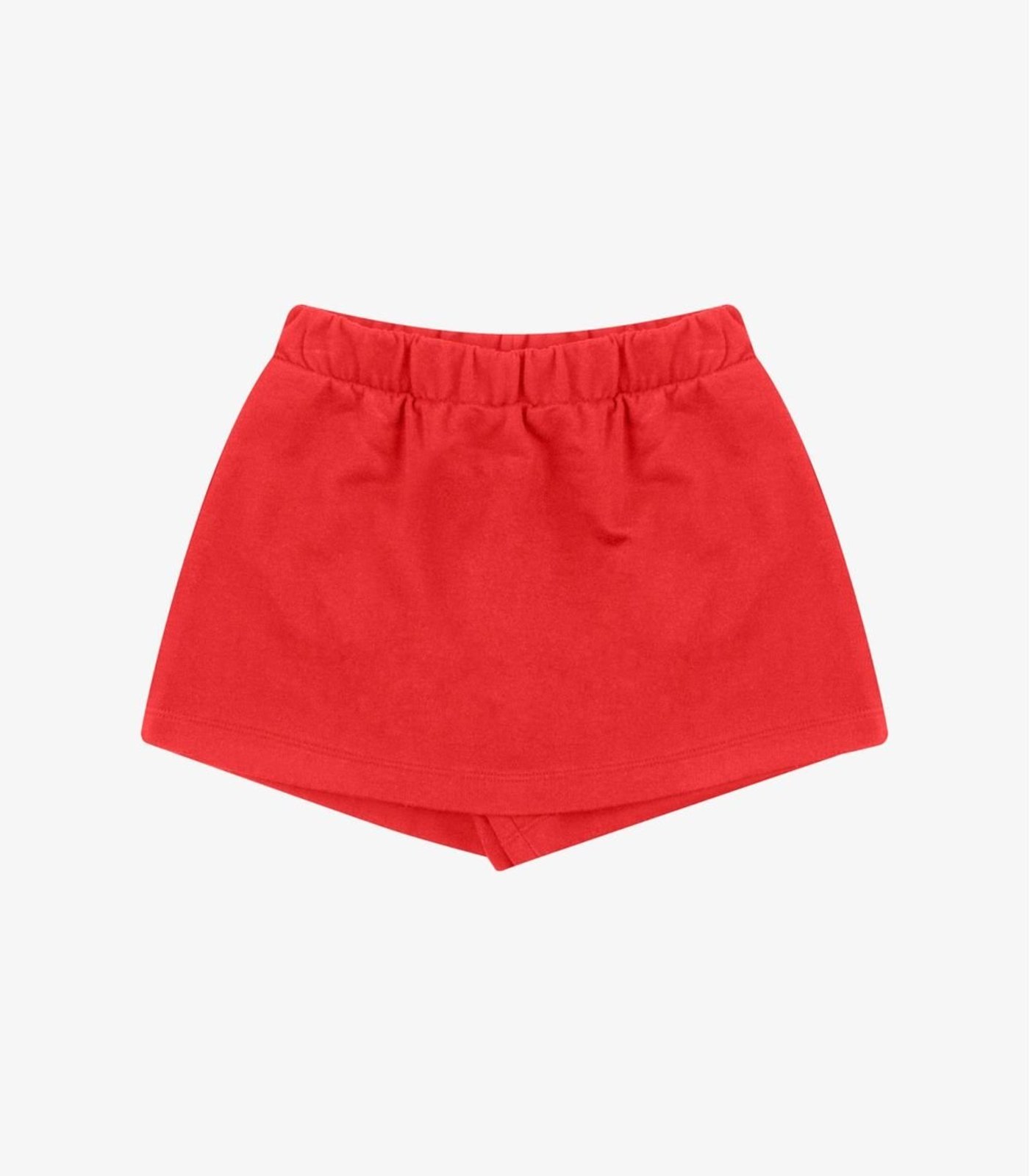 Vista 2 Infantil - Shorts Saia Moletom Rovi Rovitex Kids Básicos vermelho Rovitex Kids Básicos vermelho