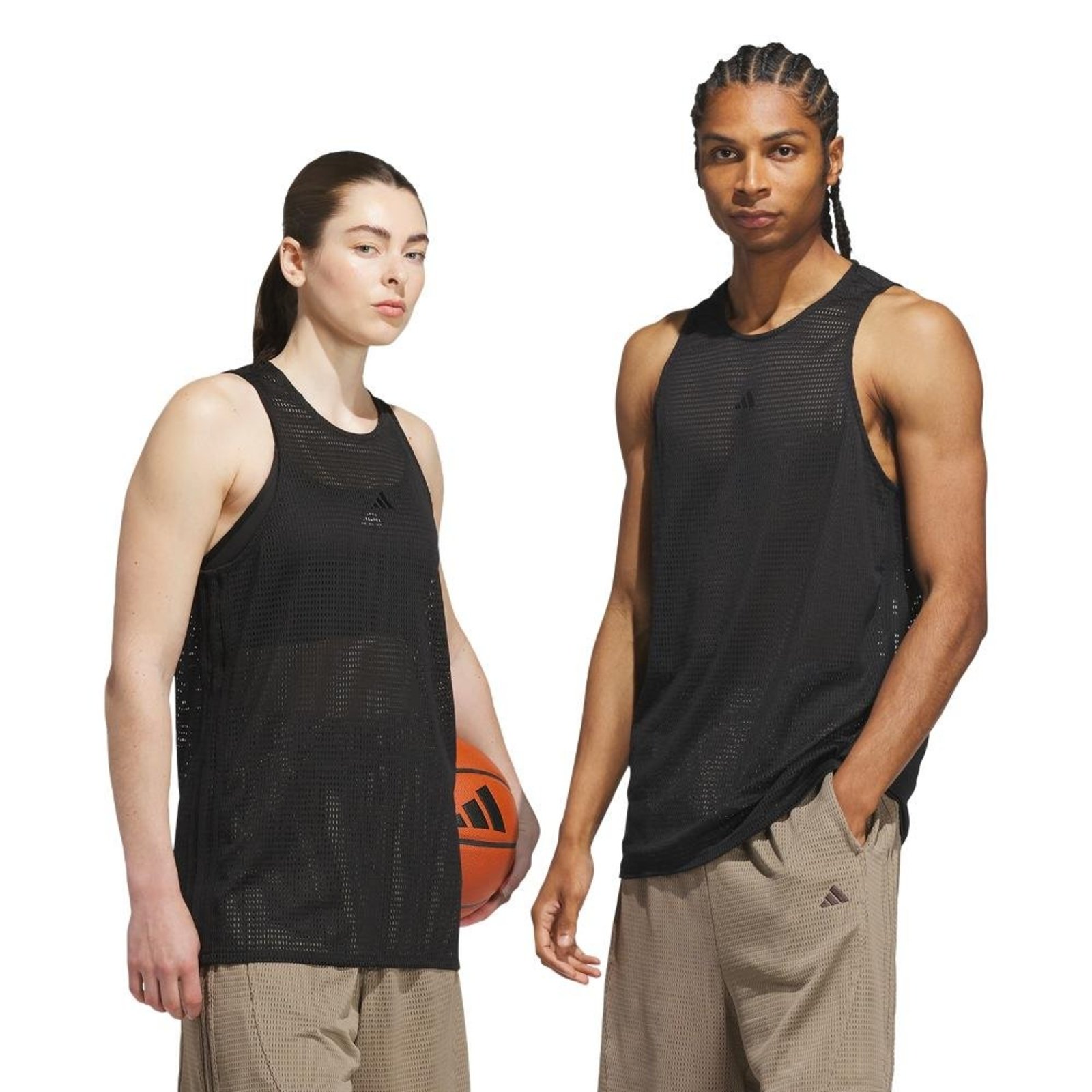 REGATA DE MALHA ELÁSTICA ADIDAS BASKETBALL adidas Performance Preto