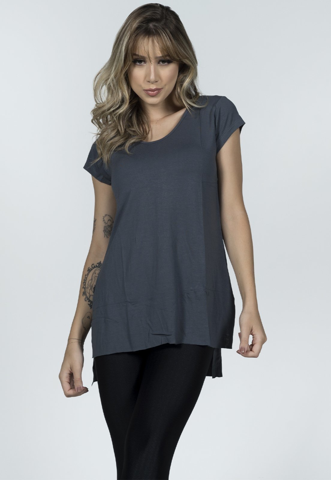Blusa Bella Fiore Modas Fitness Longa Academia Tapa Bumbum Ju Chumbo