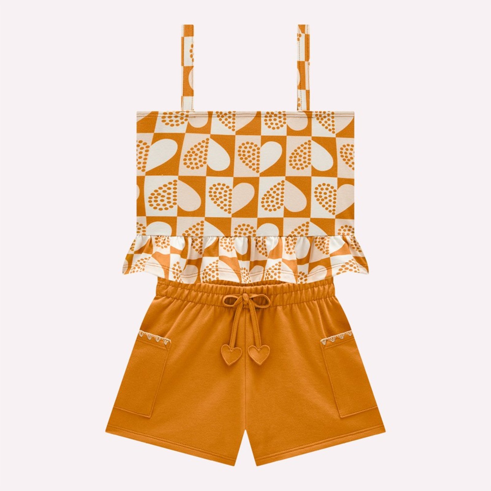 Infantil - Conjunto Menina Corações Kyly