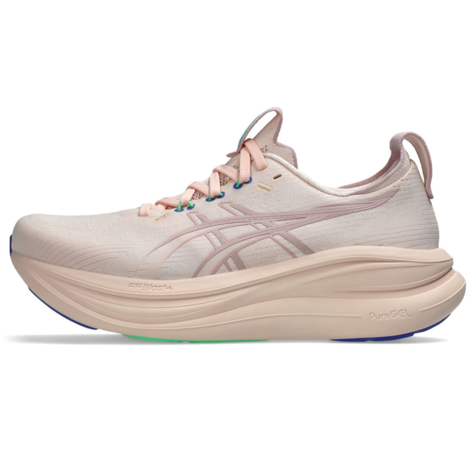 Vista 2 Tênis ASICS GEL Nimbus 28 - Feminino Bege rosa ASICS rosa