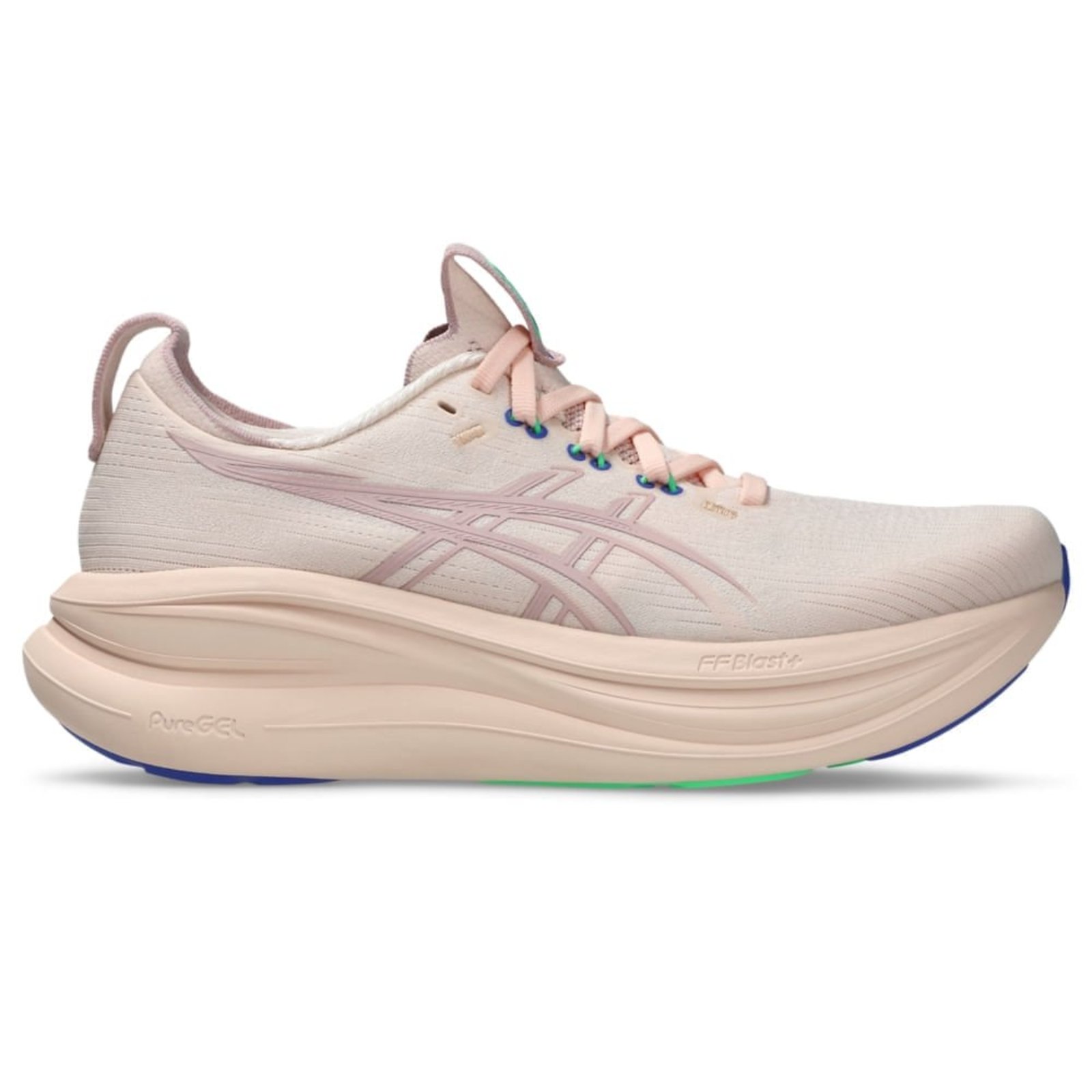 Vista 3 Tênis ASICS GEL Nimbus 28 - Feminino Bege rosa ASICS rosa