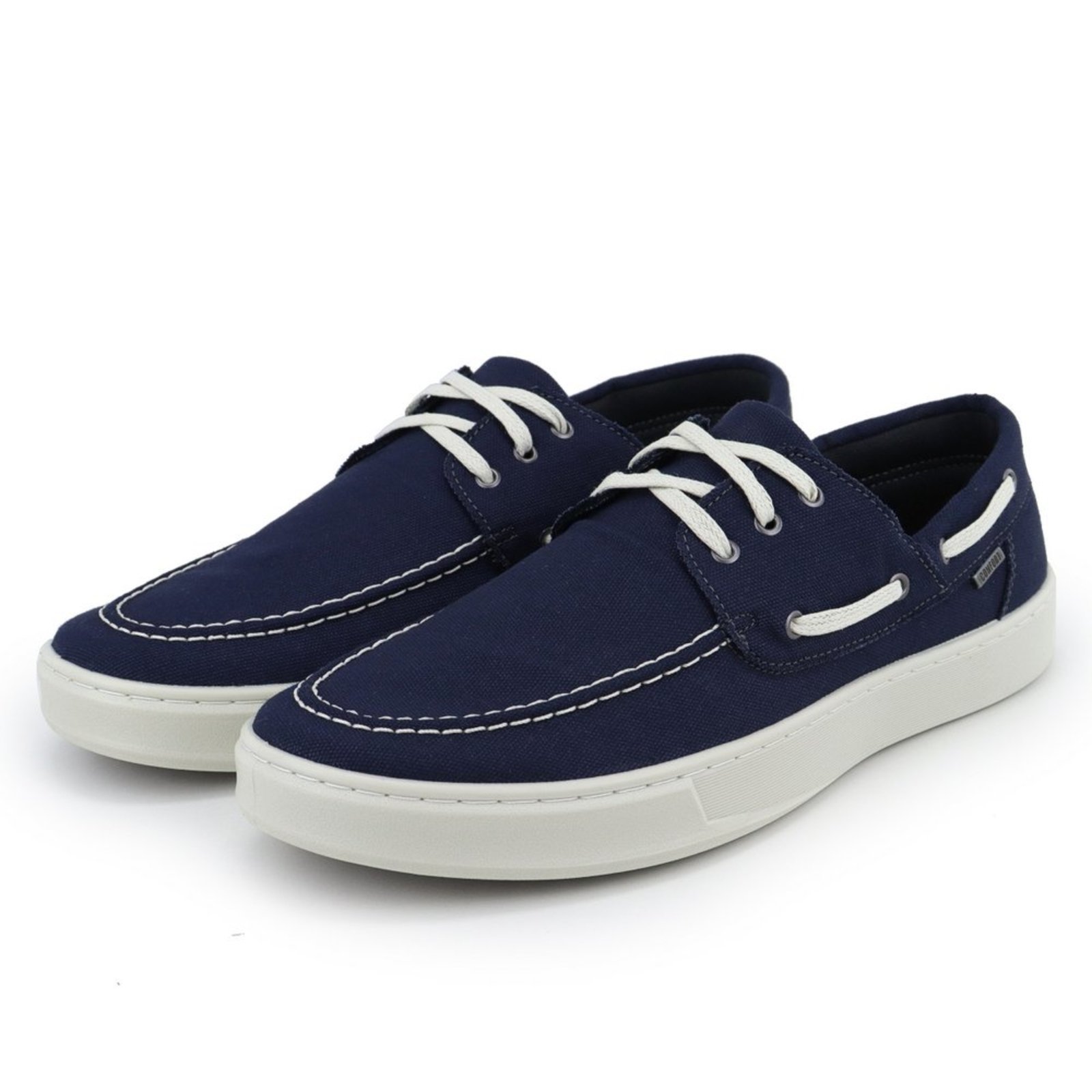 Sapato Masculino Dockside A. Andrade Mocassim Casual Sapatenis Lona Conforto Tendência Azul Marinho