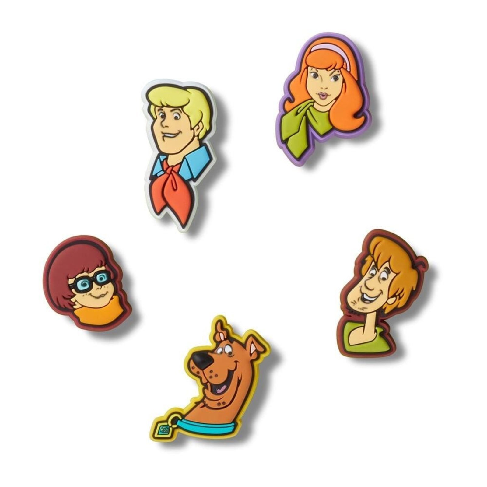 Vista 2 Infantil - Jibbitz™ scooby-doo pack com 5 peças unico Crocs branco