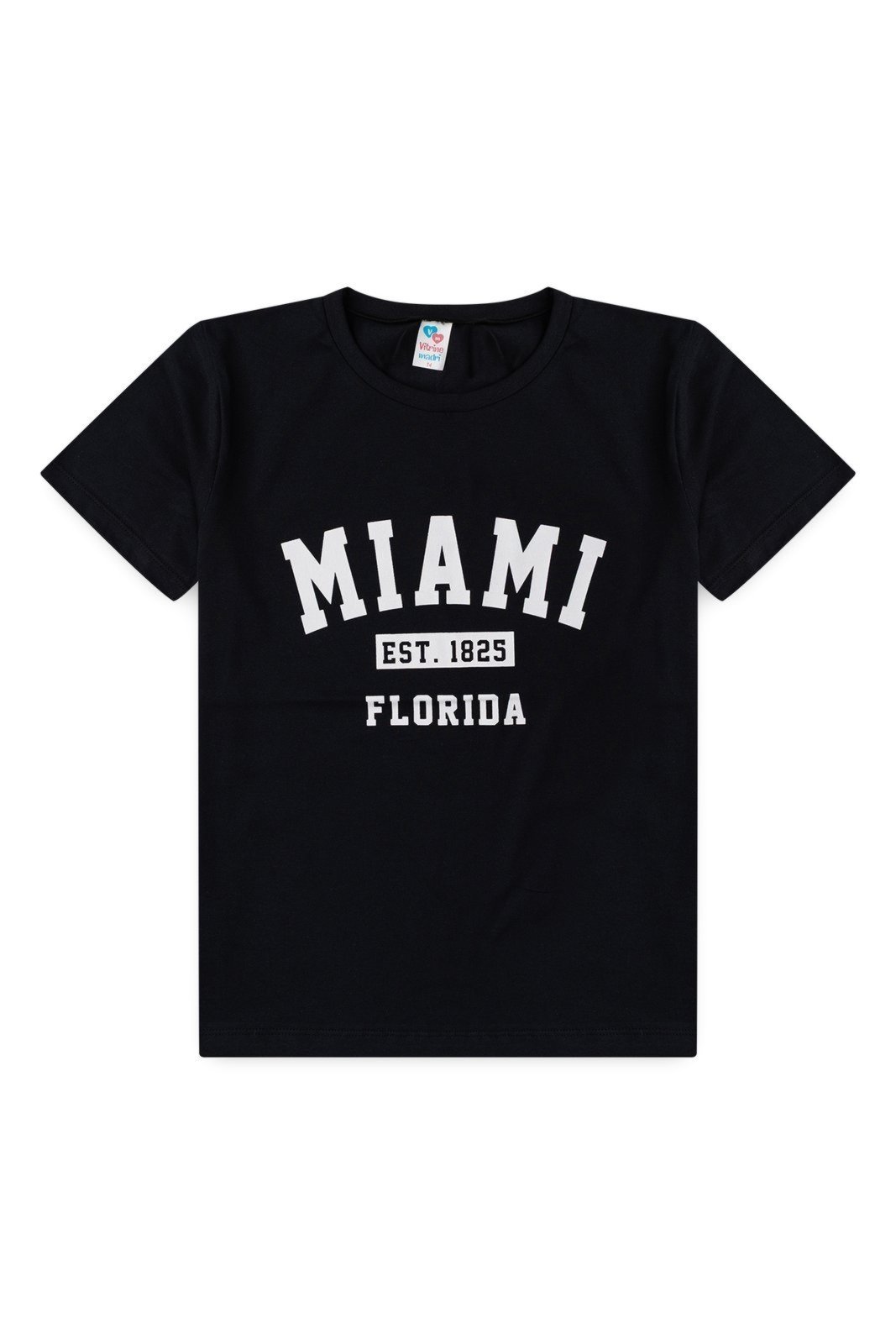 Infantil - Camiseta Meia Malha Juvenil Masculina Miami
