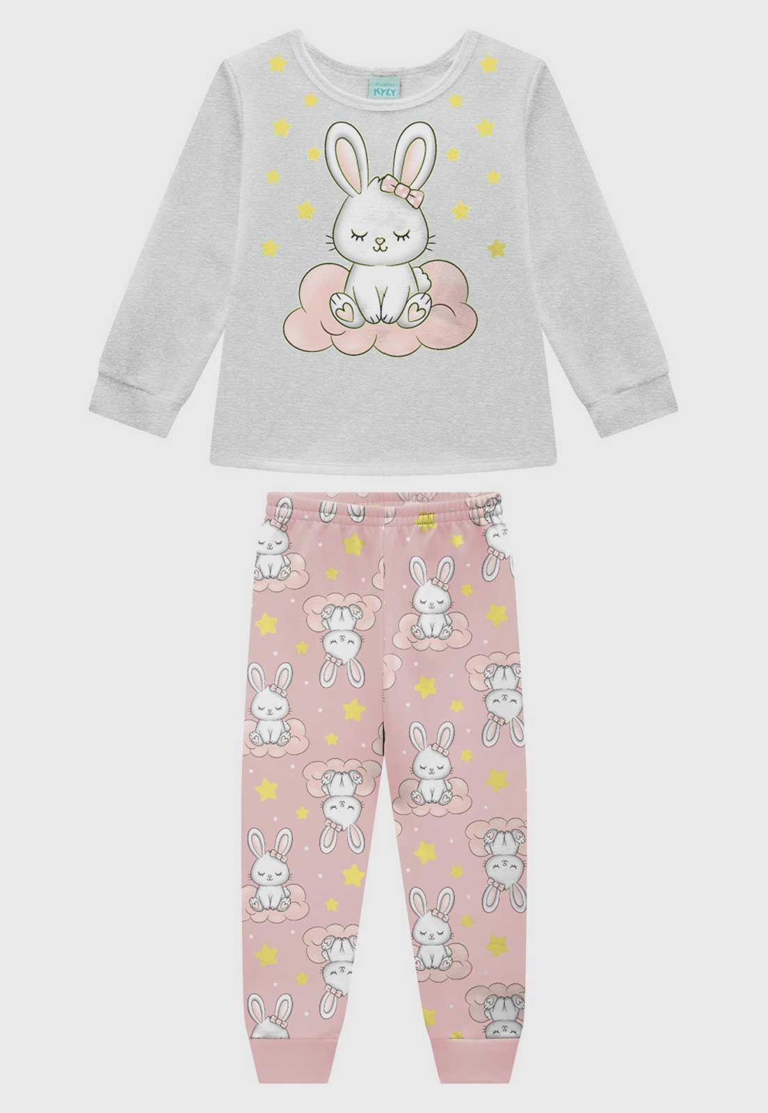 Conjunto Pijama Kyly Coelho Cinza