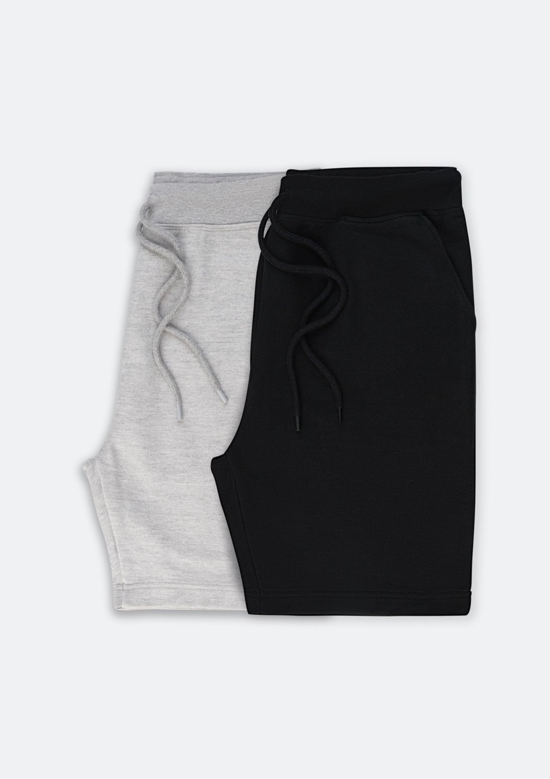 Vista 2 Kit Com 2 Bermudas Básicas Masculinas Em Moletom Hering cinza Hering cinza
