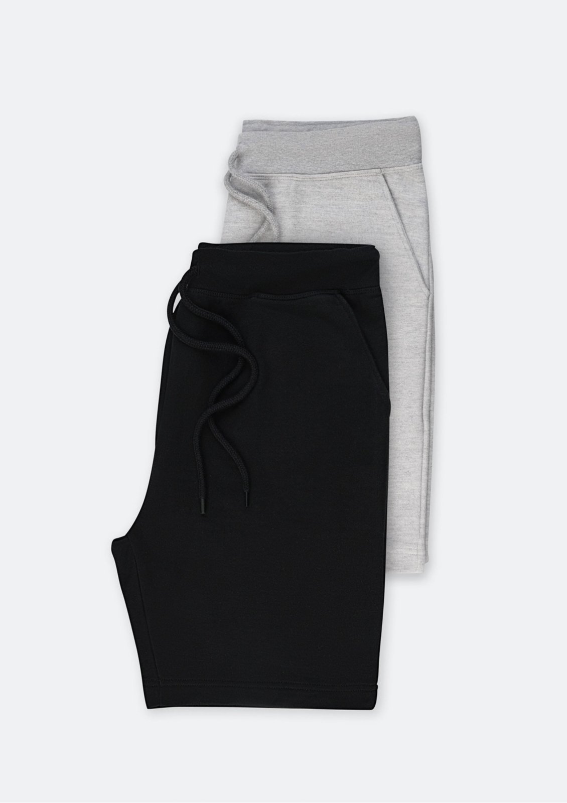 Vista 3 Kit Com 2 Bermudas Básicas Masculinas Em Moletom Hering cinza Hering cinza