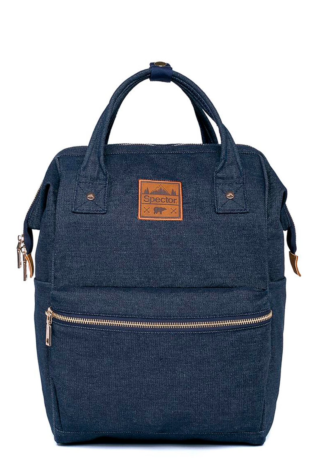 Infantil – Bolsa Mochila Feminina Jeans Azul Spector All Over