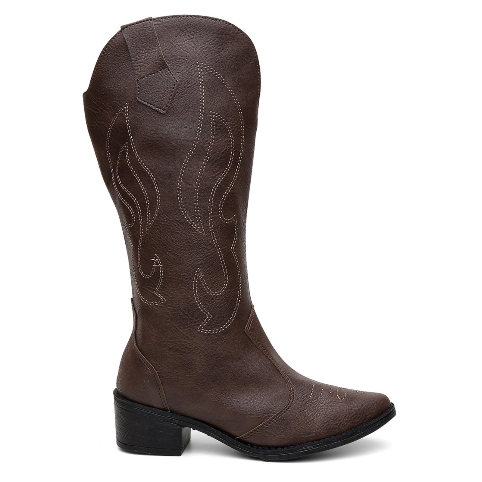 Bota Western Feminina Cano Alto Texana Cowboy Wit shoes