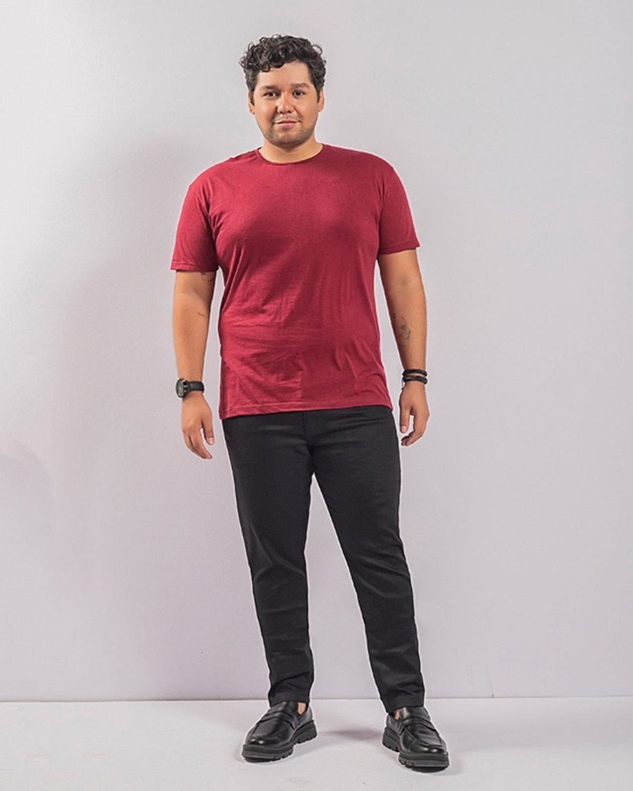 Calça Masculina Skinny Plus Size Preta
