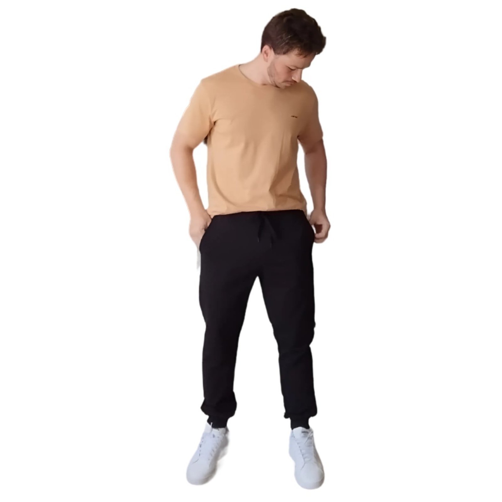 Calça Moleton Masculina Jogger Oceano
