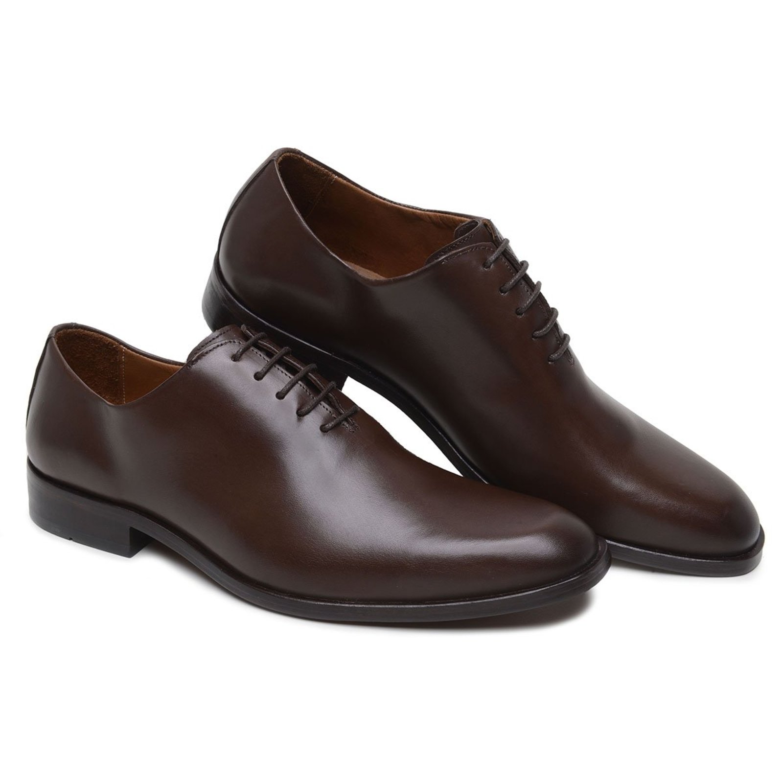 Sapato Social Masculino Veritimo Brogue Clássico Sola De Couro Mocassim Conforto Café