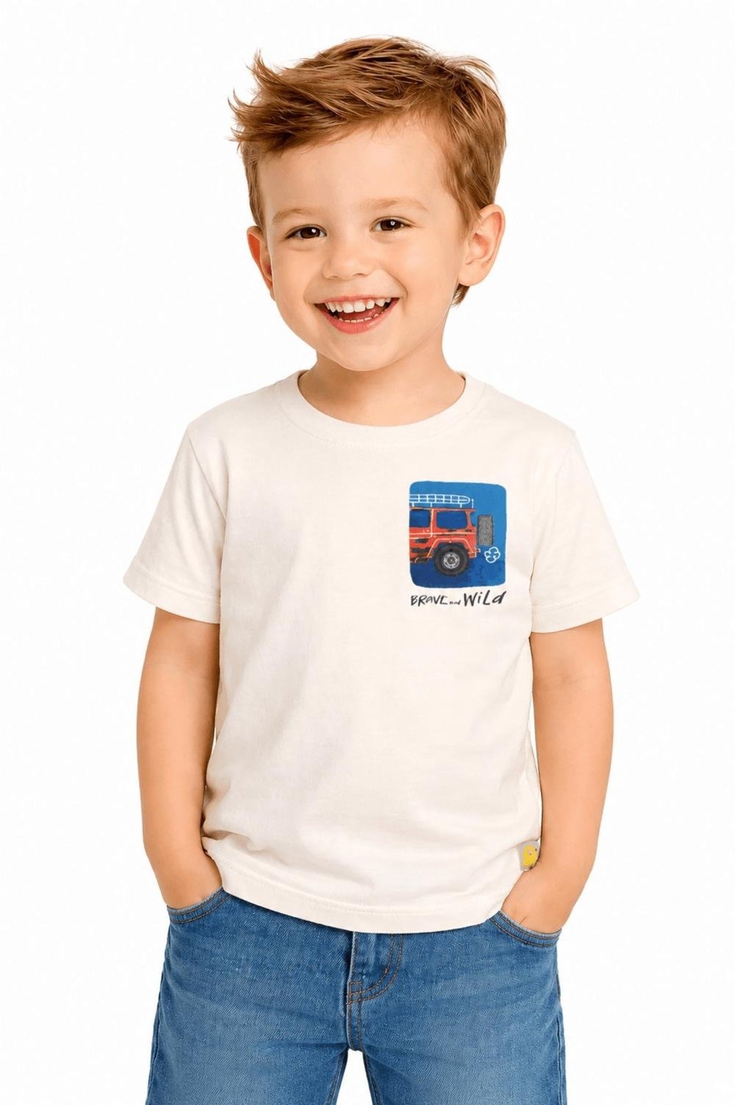 Infantil - Camiseta Menino Que bicho te mordeu Alphabeto Off Branco