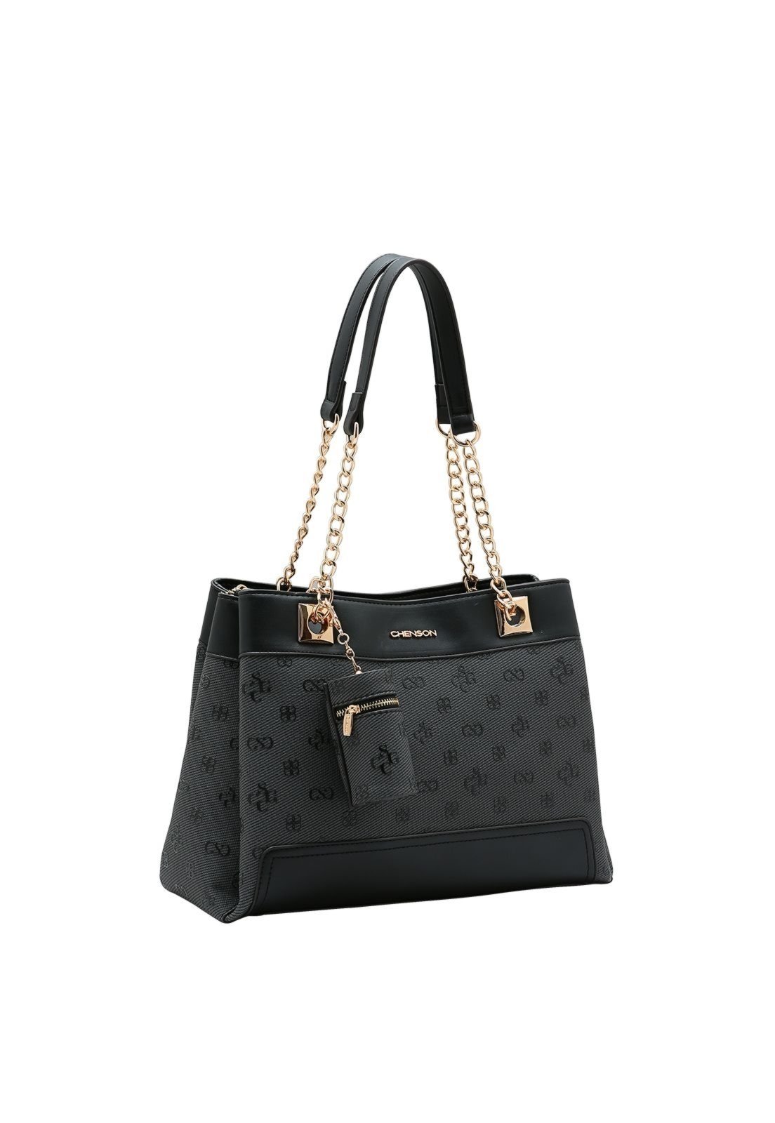 Bolsa Feminina Chenson Monograma Atemporal 3485412 Preto