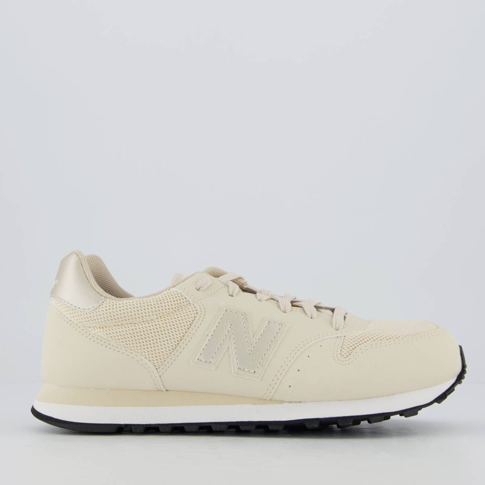 Vista 2 Tênis New Balance 500 V2 Feminino e Branco bege New Balance bege