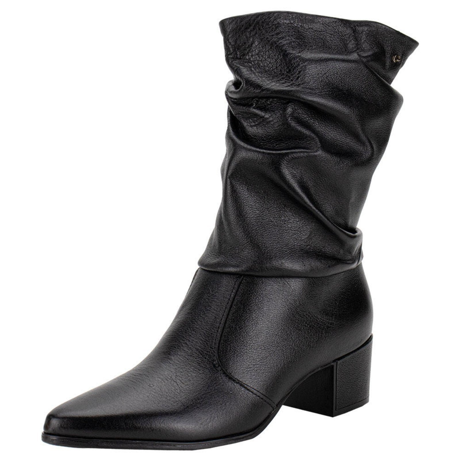 Bota Feminina Cano Médio Pegada 280901 6070901 Preto