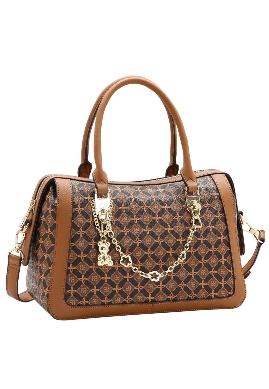 Bolsa Feminina Chenson Mão Fashion Monograma 3485765 Café