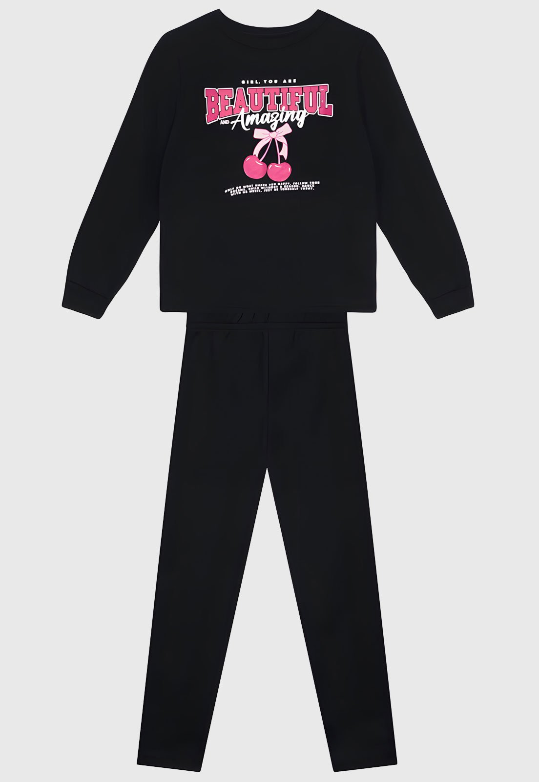 Infantil - Conjunto Brandili Estampado Preto