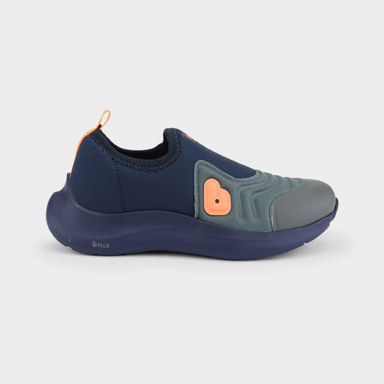 Vista 2 Infantil - Tênis Bibi Action Marinho com Cinza 25 Calçados Bibi azul Calçados Bibi azul