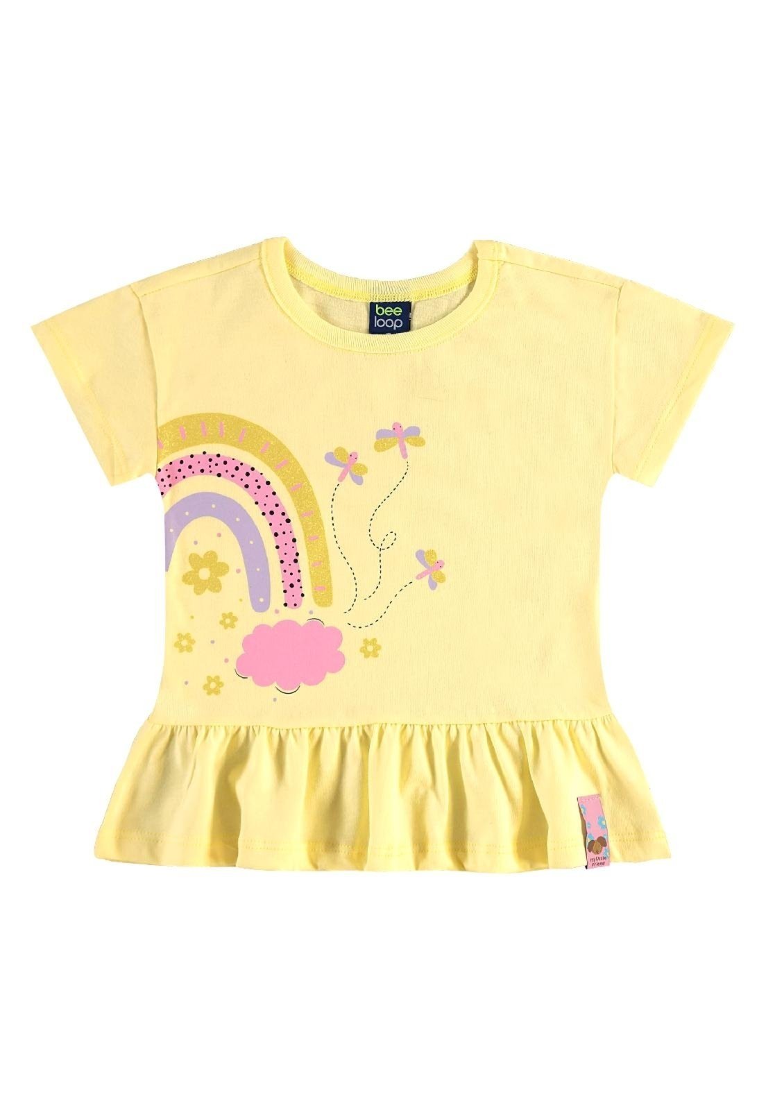 Vista 3 Infantil - Conjunto Blusa e Ciclista Bee Loop amarelo Bee Loop amarelo
