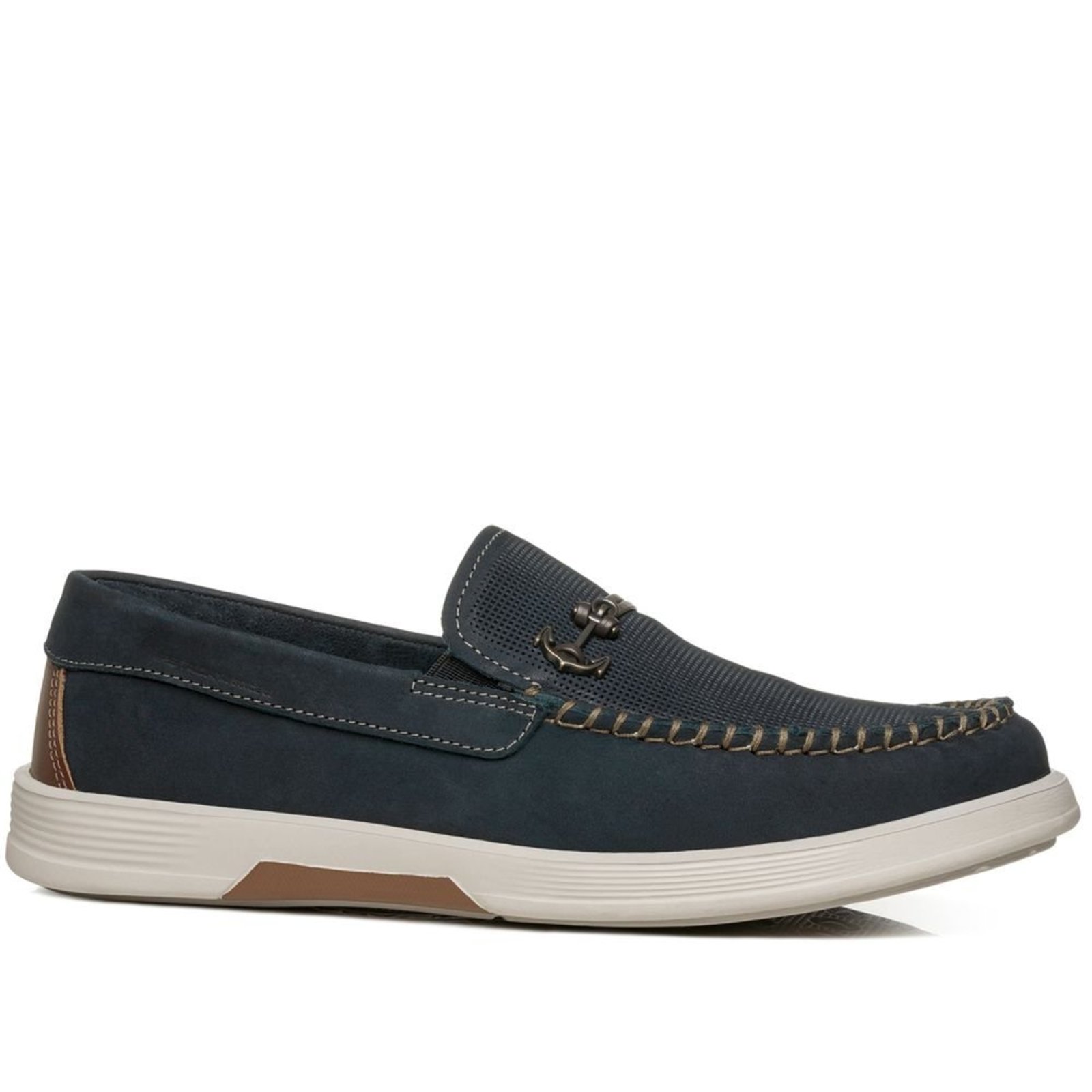 Mocassim Pegada Masculino em Couro Marinho 142305-07 Mocassim Pegada Masculino em Couro Marinho 142305-07 40