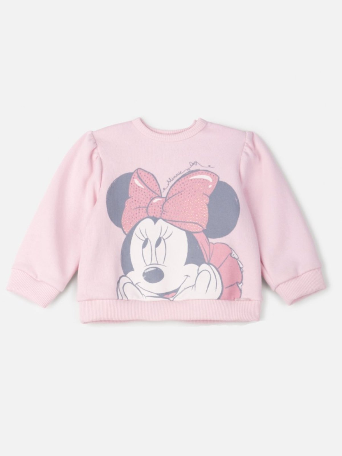 Infantil - Casaco de Moletom Rosa da Minnie