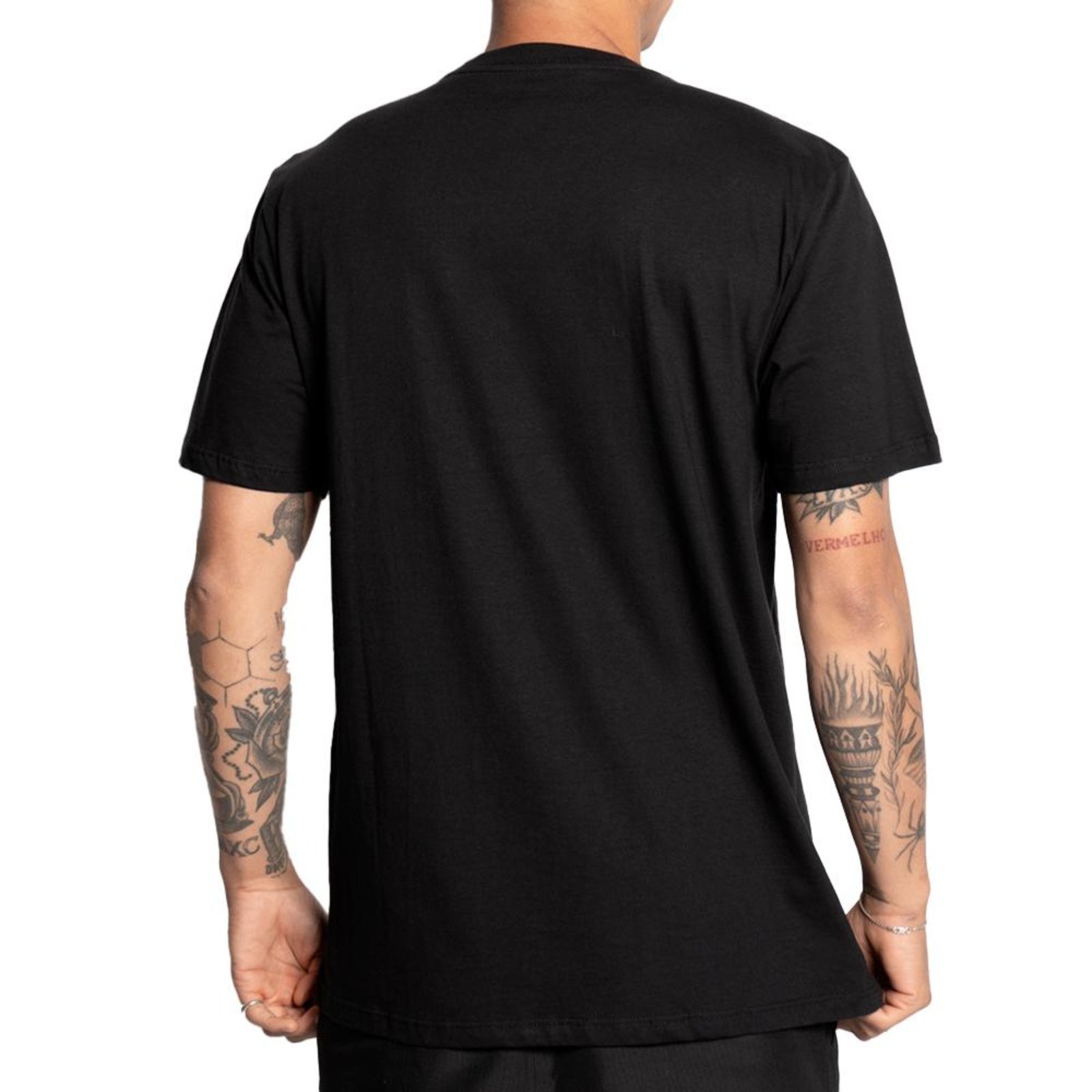 Vista 3 Camiseta DC Shoes New Camo Star Fill Plus Size SM25 preto DC Shoes preto