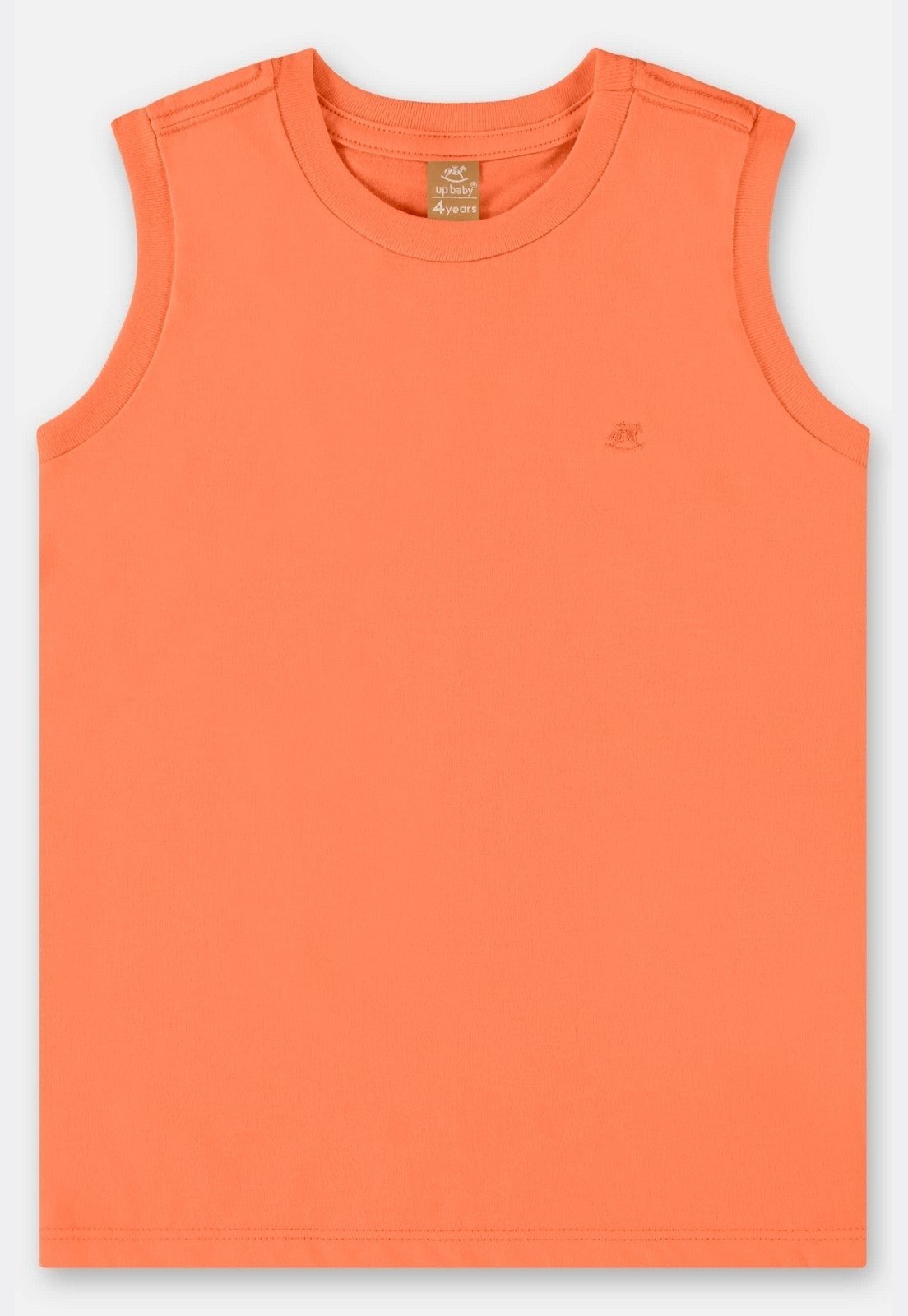 Infantil - Regata Básica para Meninos Up Baby Laranja