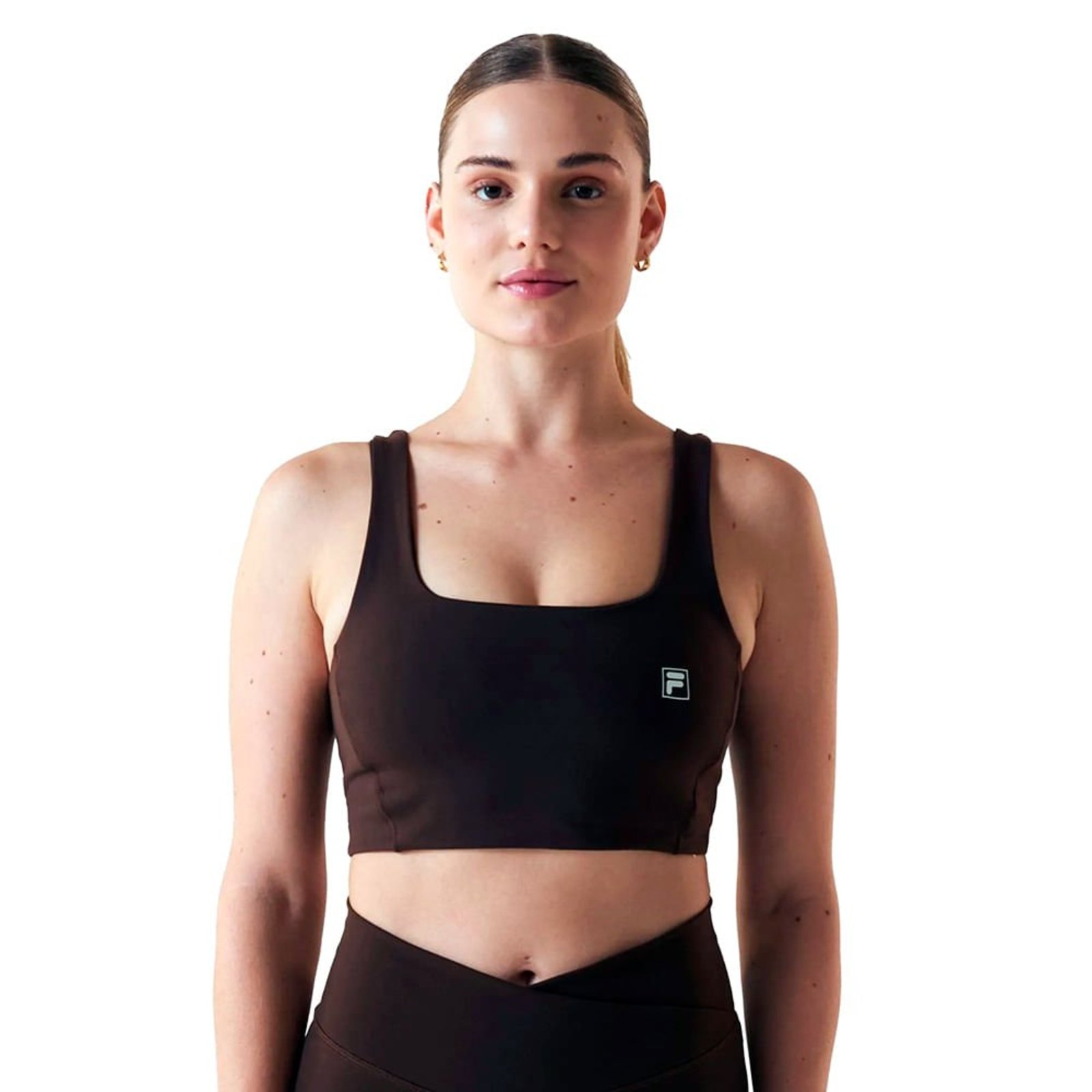 Top Feminino Fila Touch Gym Marrom