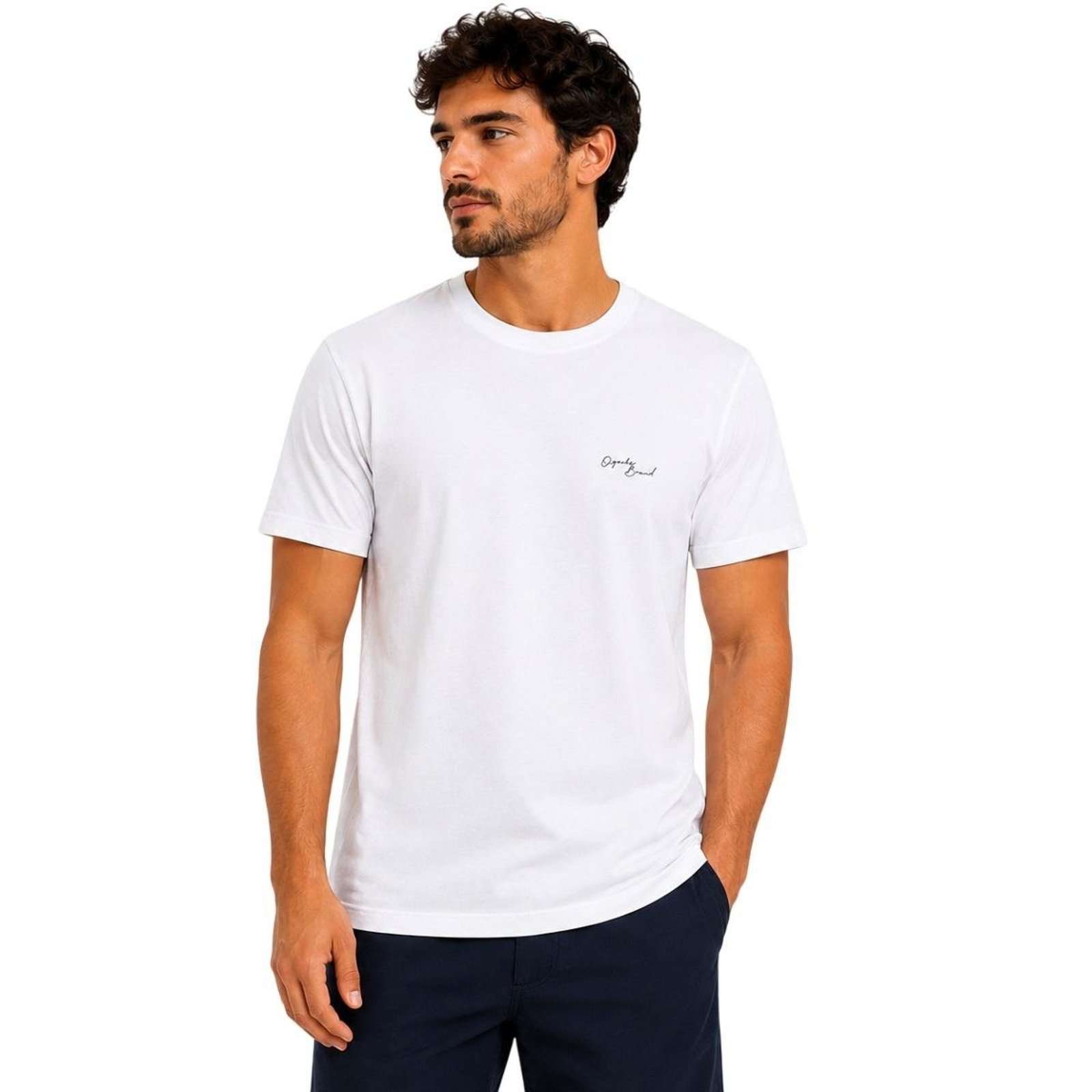 Camiseta Ogochi Brasil Manga Curta Masculina 006563011 Branca