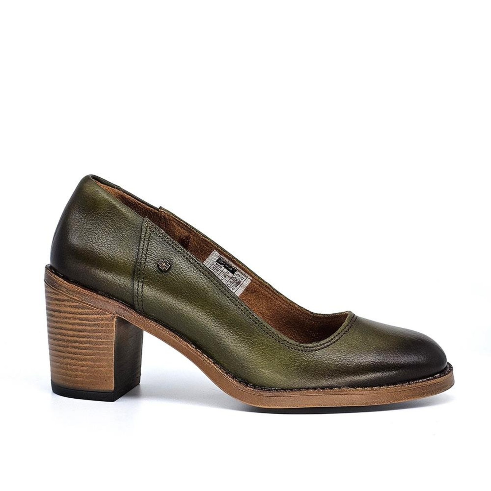 Sapato Feminino NAO003 Couro Militar Incolor