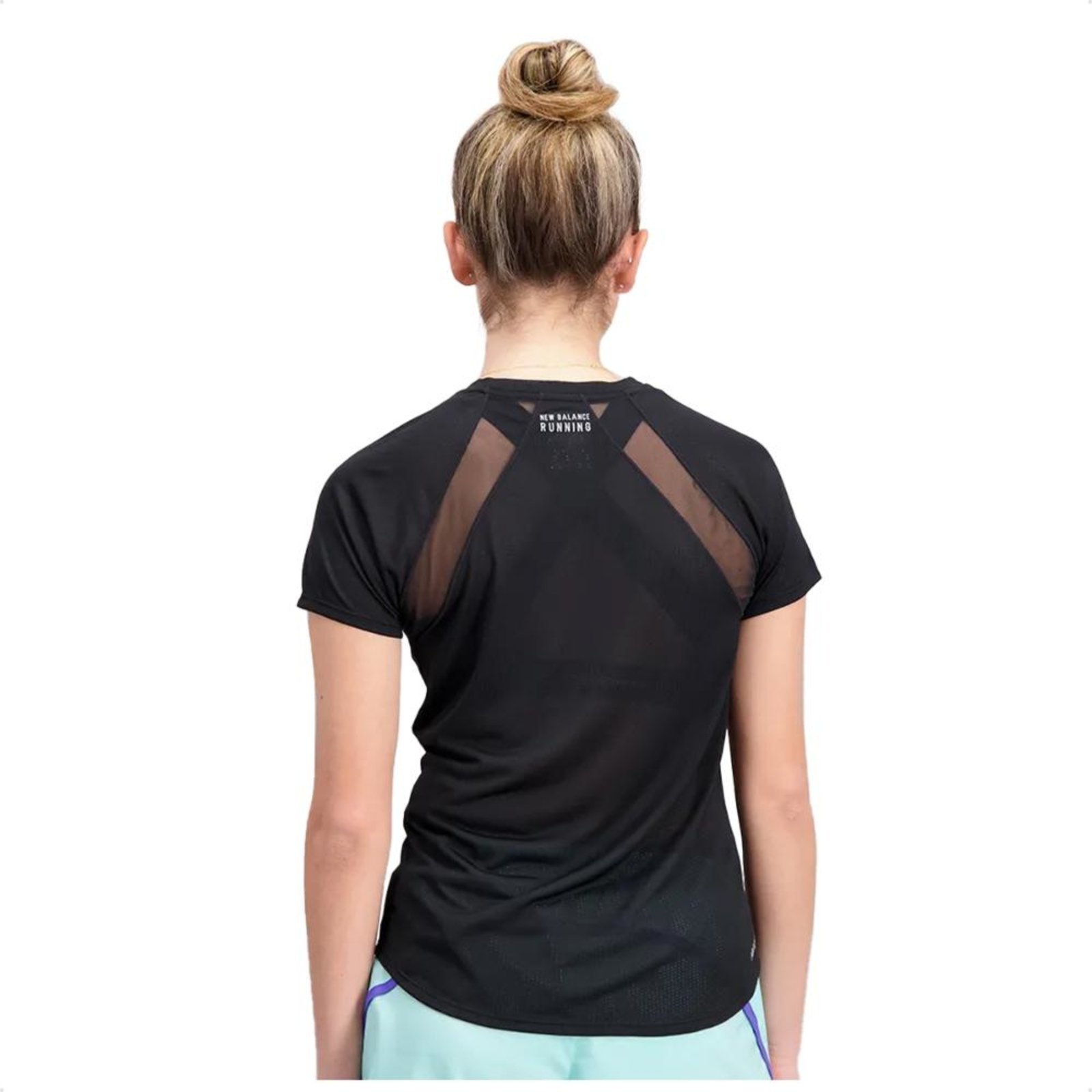 Vista 3 Camiseta New Balance Impact Run Feminina preto New Balance preto